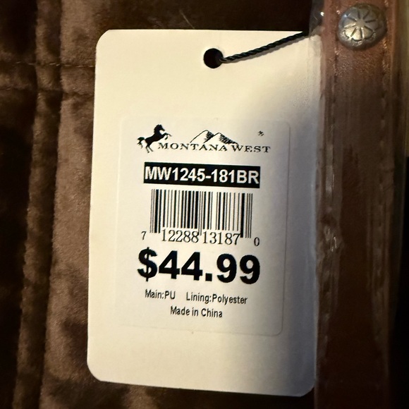 Montana West Embroidered Crossbody/Wristlet NWT - Picture 3 of 5